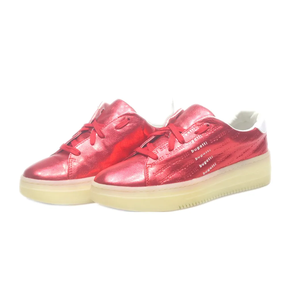 Bugatti Low-Top Sneakers Canvas Red Colour For Women