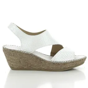 Calzanor 2042 White Slingback Espadrilles