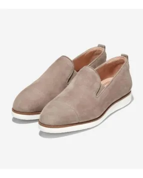 Cole Haan Grand Ambition Slip On Loafers Irish Coffee/Ivory Pointed Toe Flats