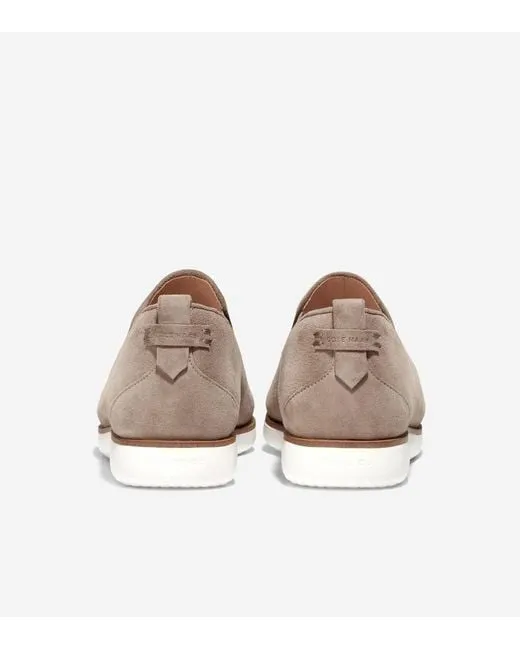 Cole Haan Grand Ambition Slip On Loafers Irish Coffee/Ivory Pointed Toe Flats