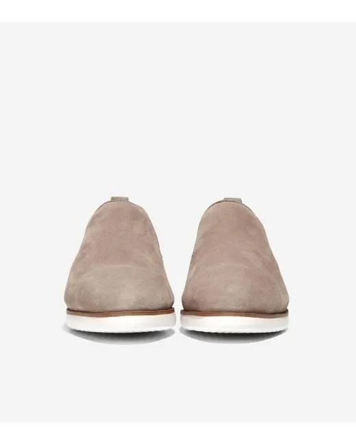 Cole Haan Grand Ambition Slip On Loafers Irish Coffee/Ivory Pointed Toe Flats
