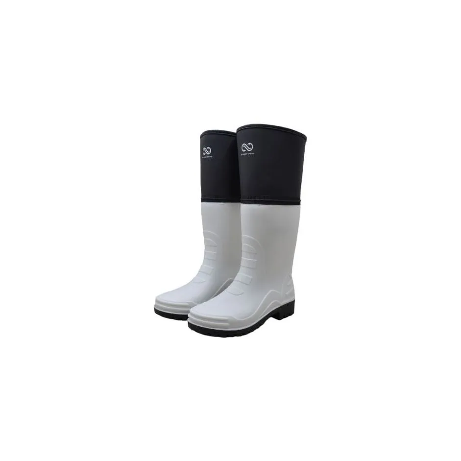 Commercial working boots foldable tall 20" height white,  size 6,7,8,9,10,11,12,13