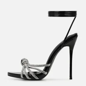Daisy Rhinestone Strappy Sandals