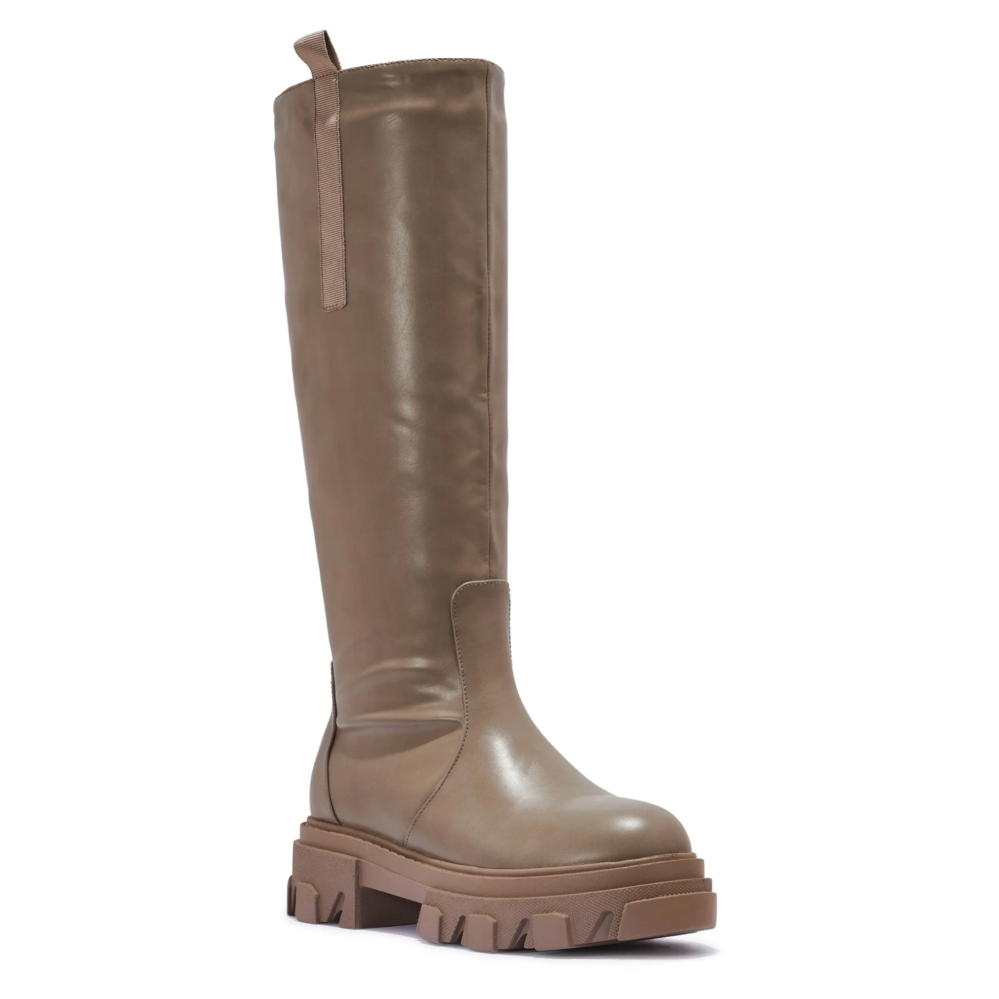 DENAH5 - CHUNKY CLEATED TUBE CALF HEIGHT BOOT