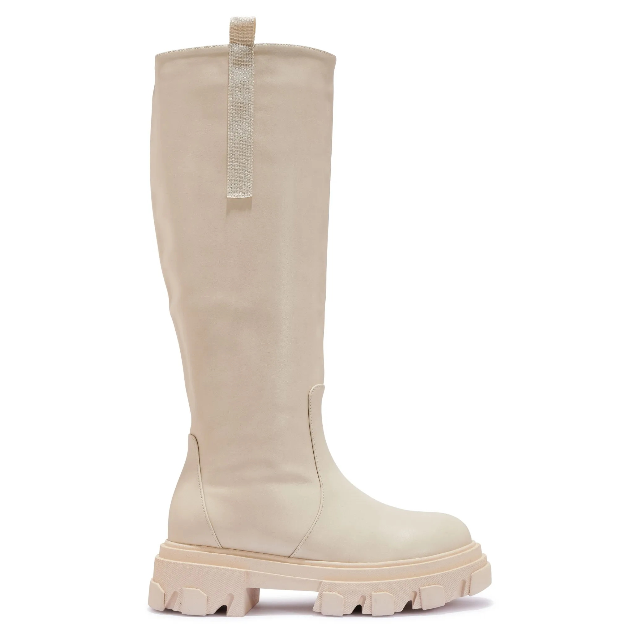 DENAH5 - CHUNKY CLEATED TUBE CALF HEIGHT BOOT