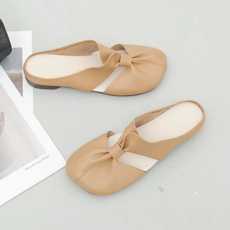 🔥Hot Sale 59% Off🔥Plus-size Cut-Out Design Flat Mules