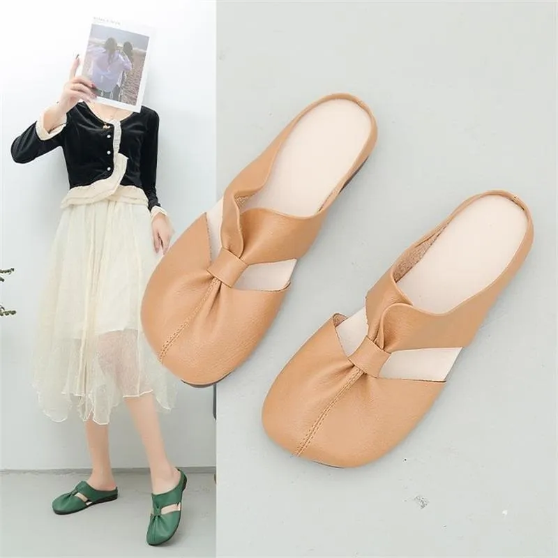 🔥Hot Sale 59% Off🔥Plus-size Cut-Out Design Flat Mules
