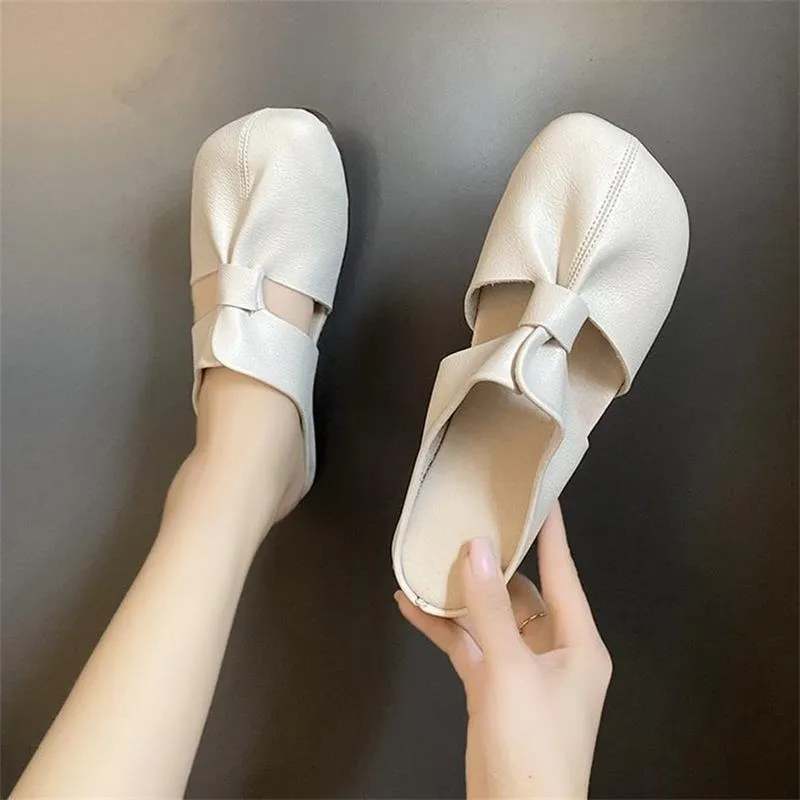 🔥Hot Sale 59% Off🔥Plus-size Cut-Out Design Flat Mules