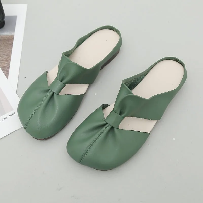 🔥Hot Sale 59% Off🔥Plus-size Cut-Out Design Flat Mules