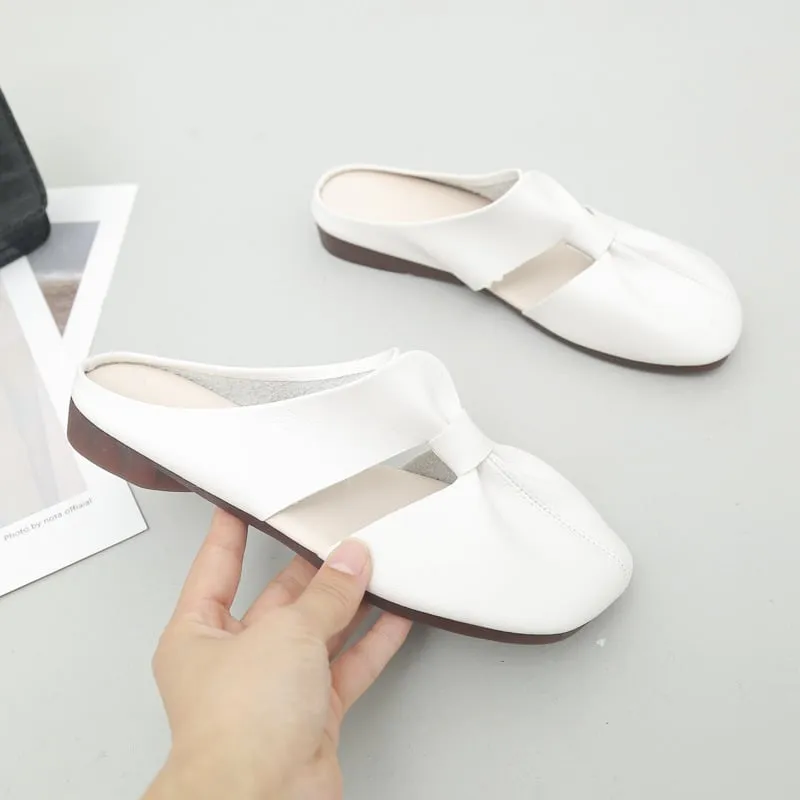 🔥Hot Sale 59% Off🔥Plus-size Cut-Out Design Flat Mules