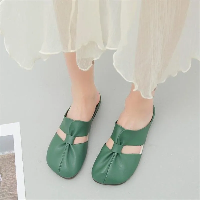 🔥Hot Sale 59% Off🔥Plus-size Cut-Out Design Flat Mules