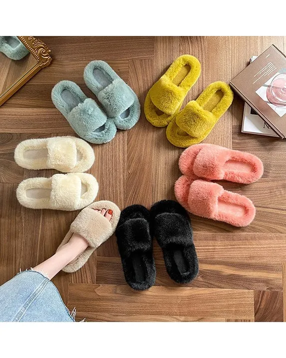 LimLim Plush Slide Slippers - P3313S - Womens