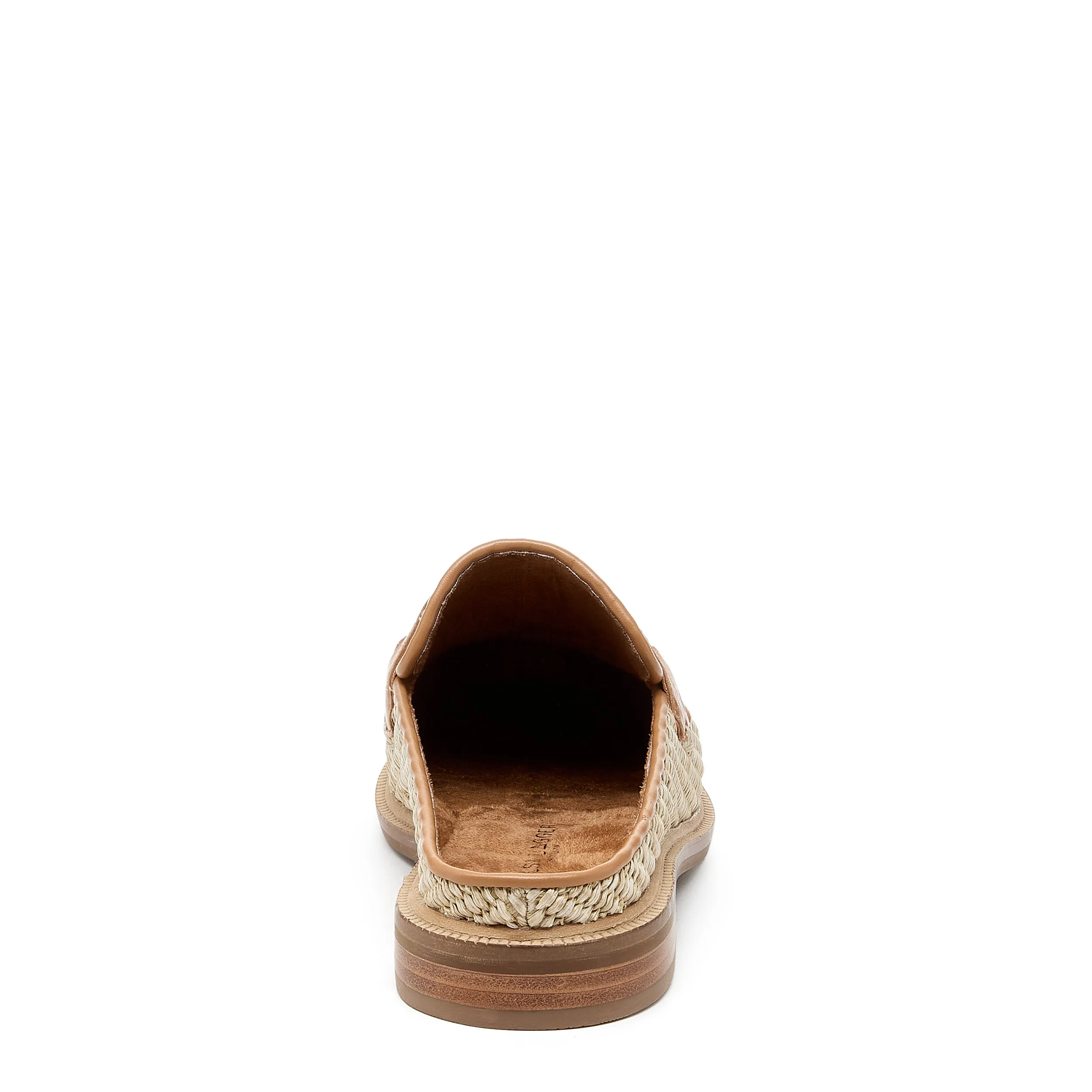 Lock Natural Raffia Loafer Mules