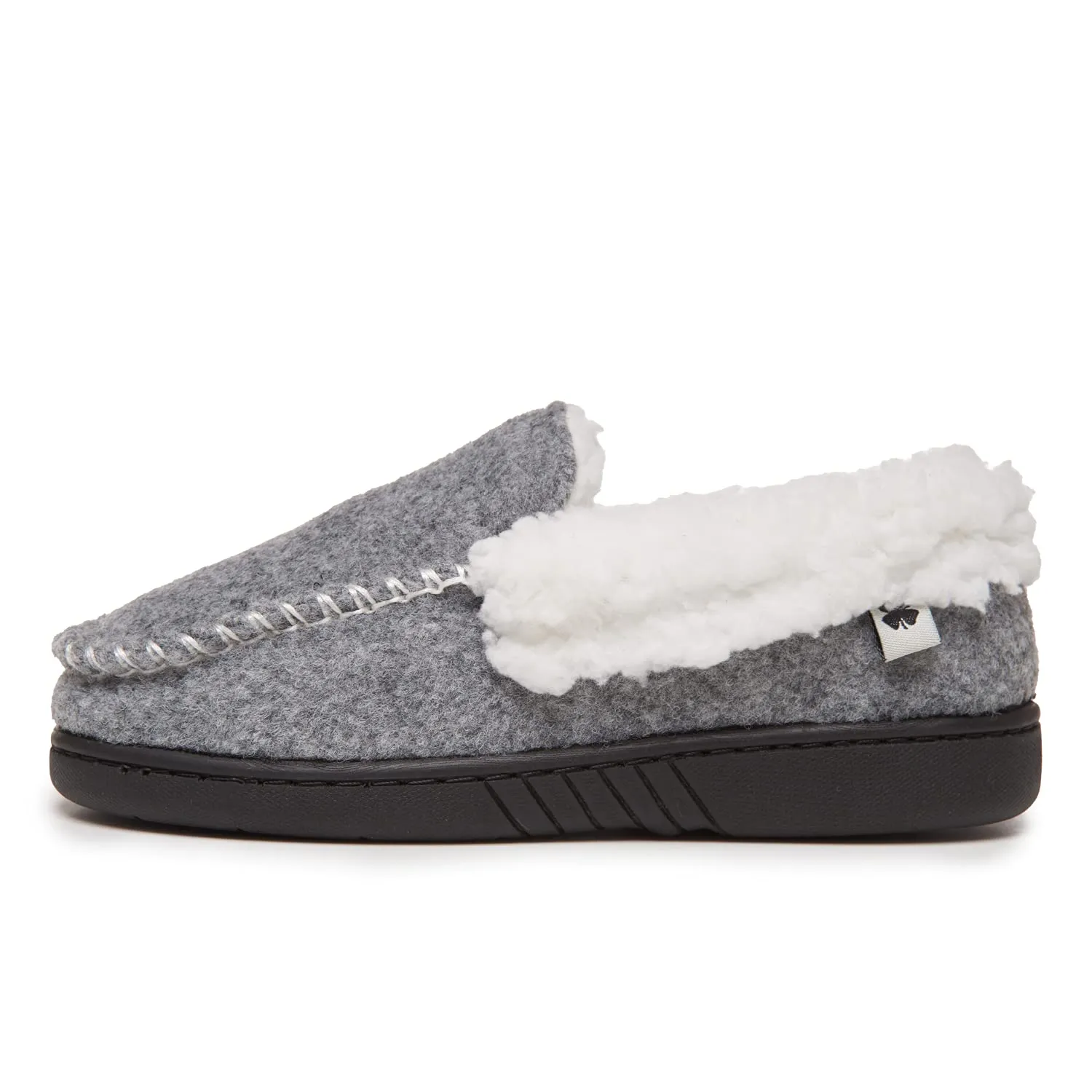 Lucky Brand Boy's Faux Wool A-line House Shoes for Kids, Memory Foam Slippers
