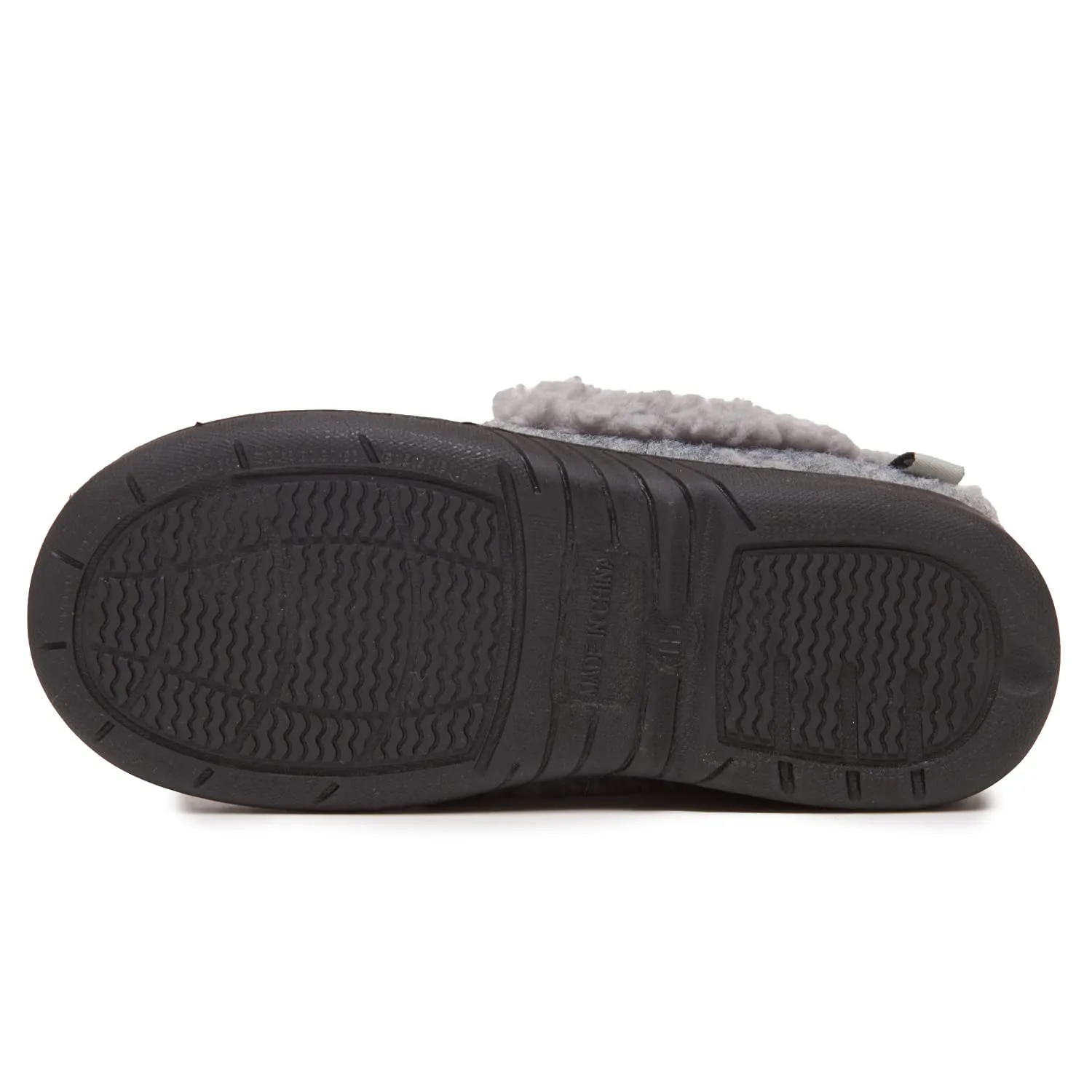 Lucky Brand Boy's Faux Wool A-line House Shoes for Kids, Memory Foam Slippers