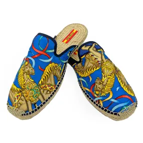 LUNA Blue Mule Espadrilles