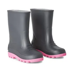 New with tags! George Toddler Splash Rain Boots Sz 6 in Grey & Pink