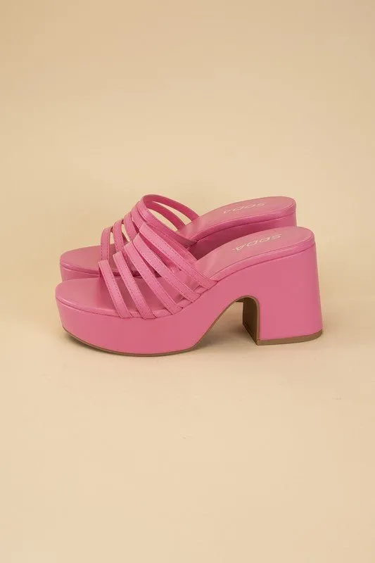 Open Toe Platform Sandals