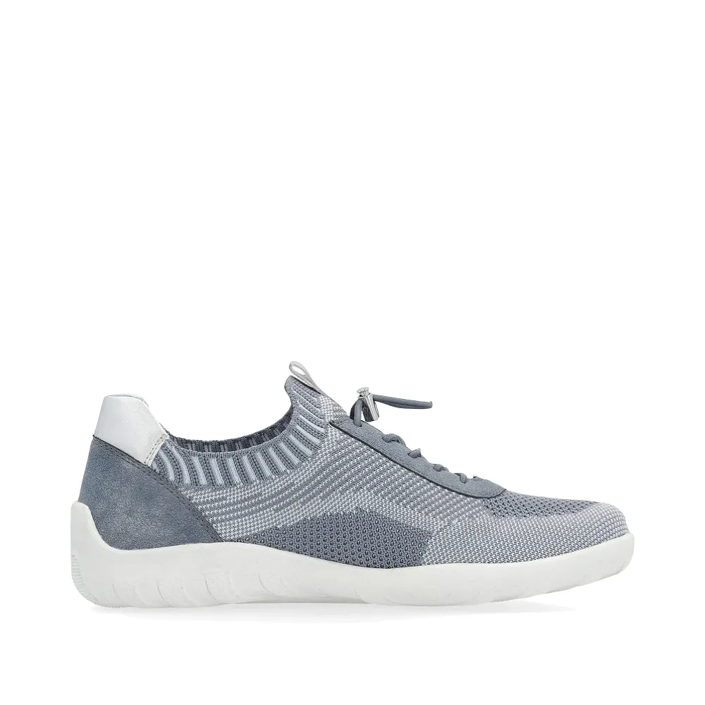 Remonte Women's Liv 18 Knit Sneaker in Jeans Blue
