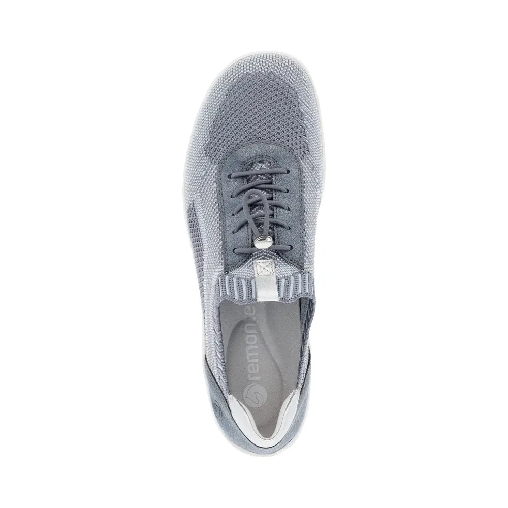 Remonte Women's Liv 18 Knit Sneaker in Jeans Blue
