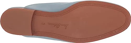 Sam Edelman Linnie Aspen Sky Chain Embellished Slip On Almond Toe Flat Mules