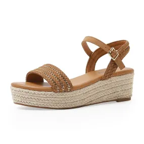 SIKETU | Straw Platform Open Toe Sandals