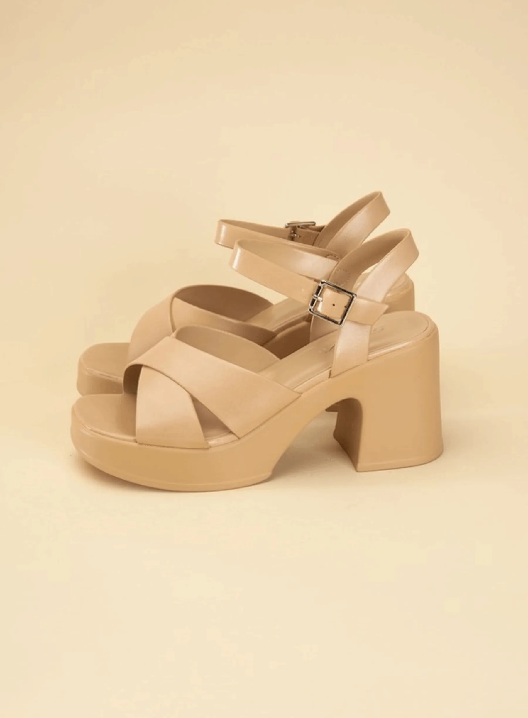 Touch-S Criss Cross Sandal Heels