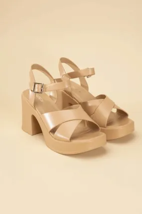 Touch-S Criss Cross Sandal Heels